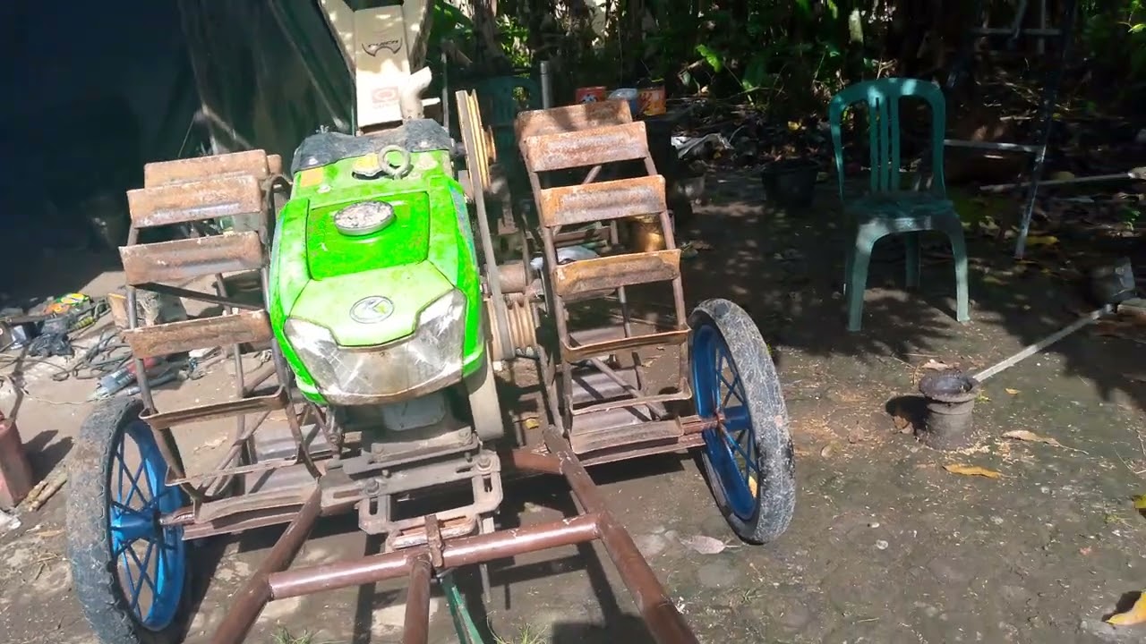 Alat sederhana buat membawa traktor sawah Kemana saja hebat dan mantul#luarbiasa #pertanian #