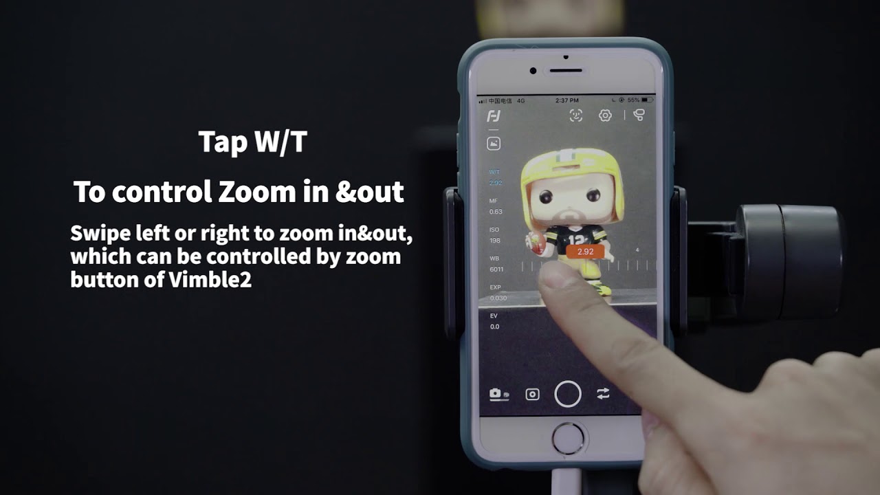 Feiyu ON App Tutorial video on V3.2.0 and above(Take Vimble2 for example)