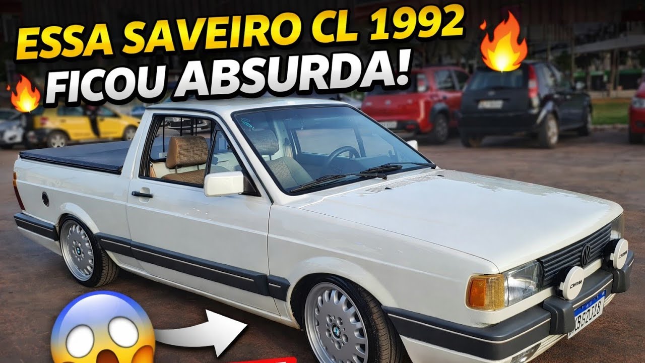 Clássica, baixa e no ponto. Saveiro CL 92, charme que o tempo não apaga. 🤍🚗