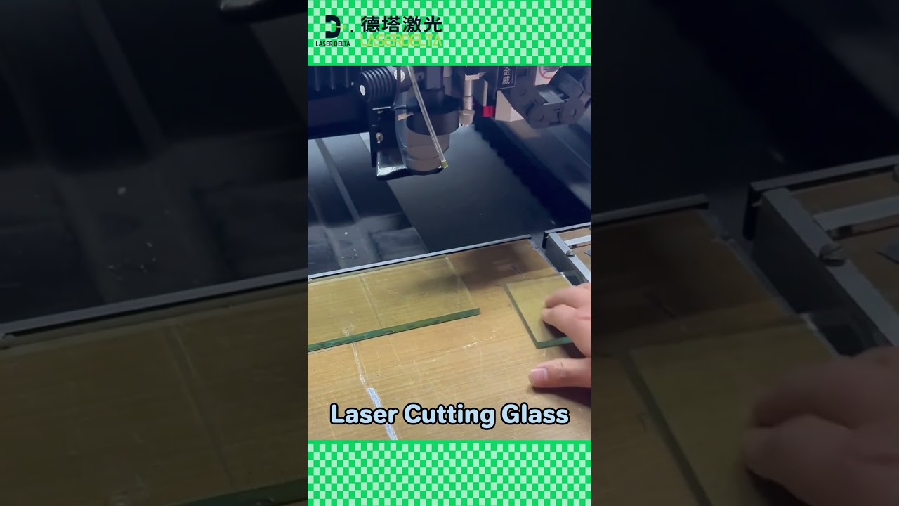 Sleek Cuts on Heavy Glass #laser #machine #lasercutting #factory #industrial #lasercutting #glass