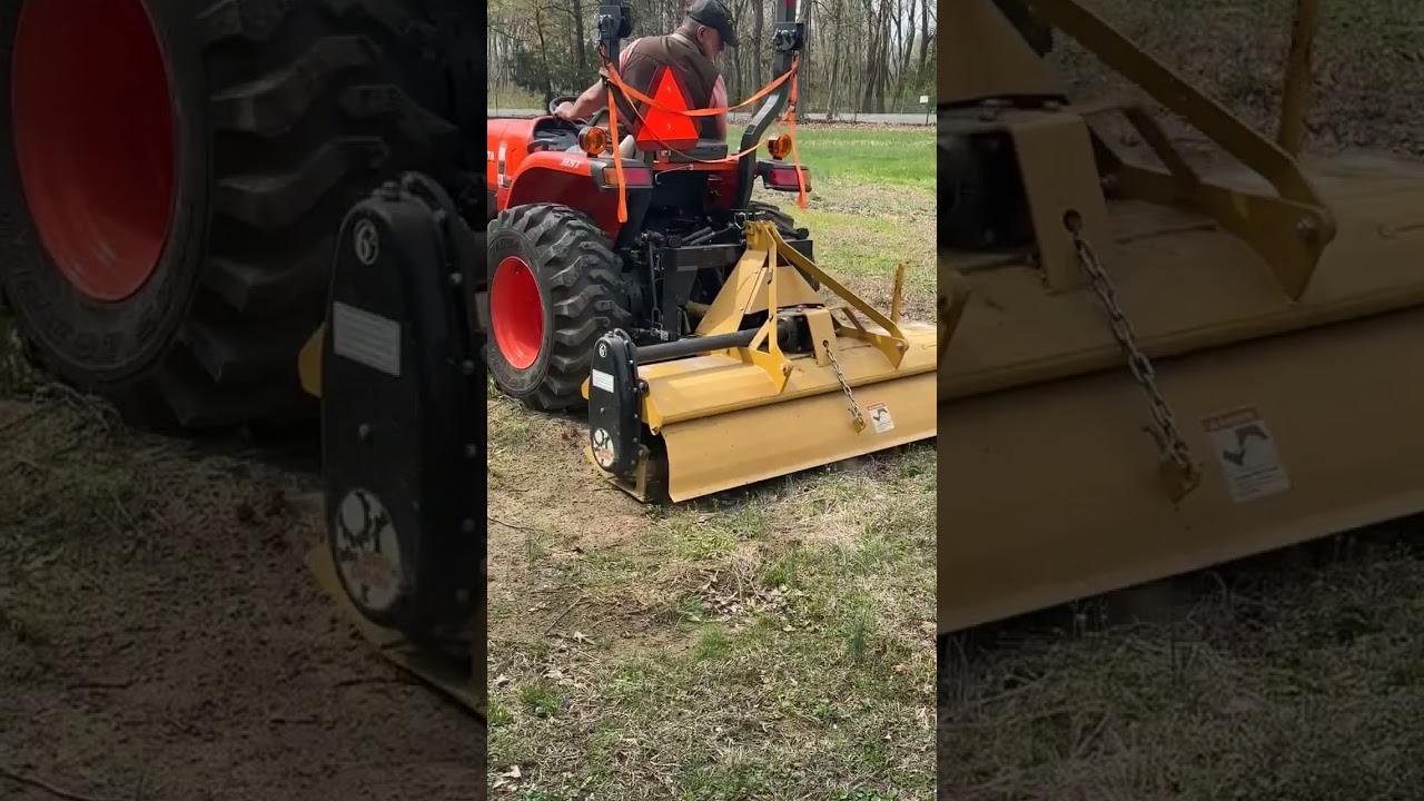 Tilling with Kubota L3901