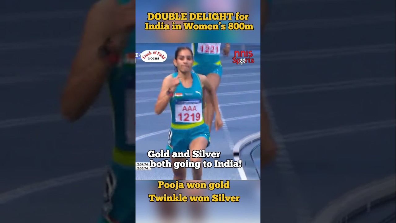 DOUBLE DELIGHT for India in Women&rsquo;s 800m at the Taiwan Athletics Open 2025! #indianathletics