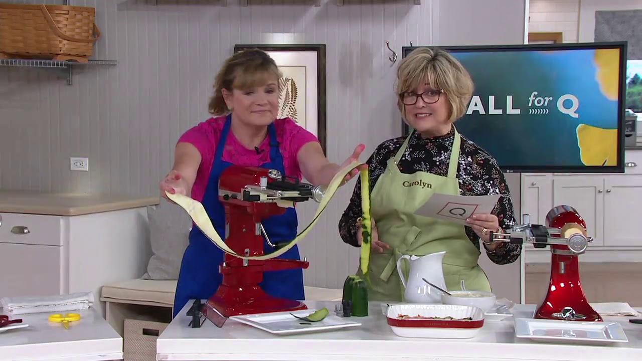 KitchenAid Sheet Cutter Attachment with Noodle Blade on QVC