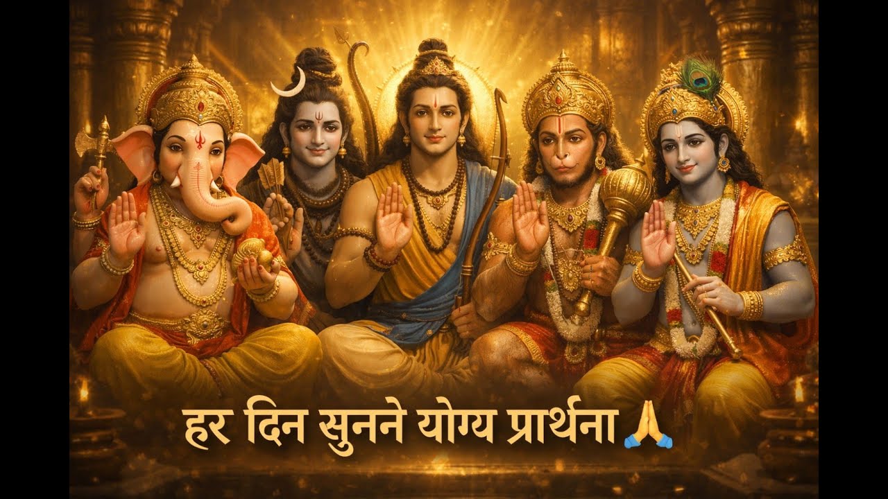 यह भजन रोज़ सुनने का मन करेगा 🙏 | Panchdev Bhajan | Ganesh Shiv Ram Hanuman Krishna | Daily Bhajan