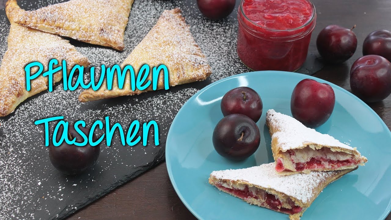 BLÄTTERTEIGTASCHEN MIT PFLAUMEN | PFLAUMEN REZEPTE [Fingerfood / Partysnacks selber machen]