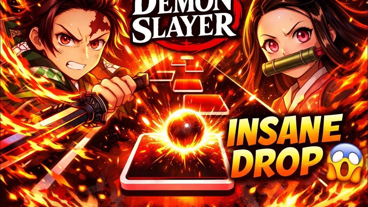 Demon Slayer Tiles Hop But It Gets HARDER 😱