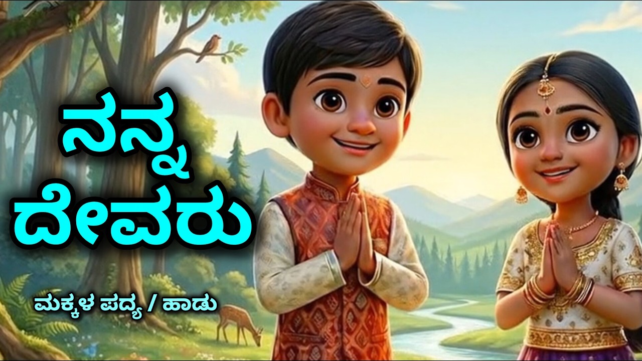 Nanna Devaru | ನನ್ನ ದೇವರು | Kannada School Poem | Kannada Animated Song