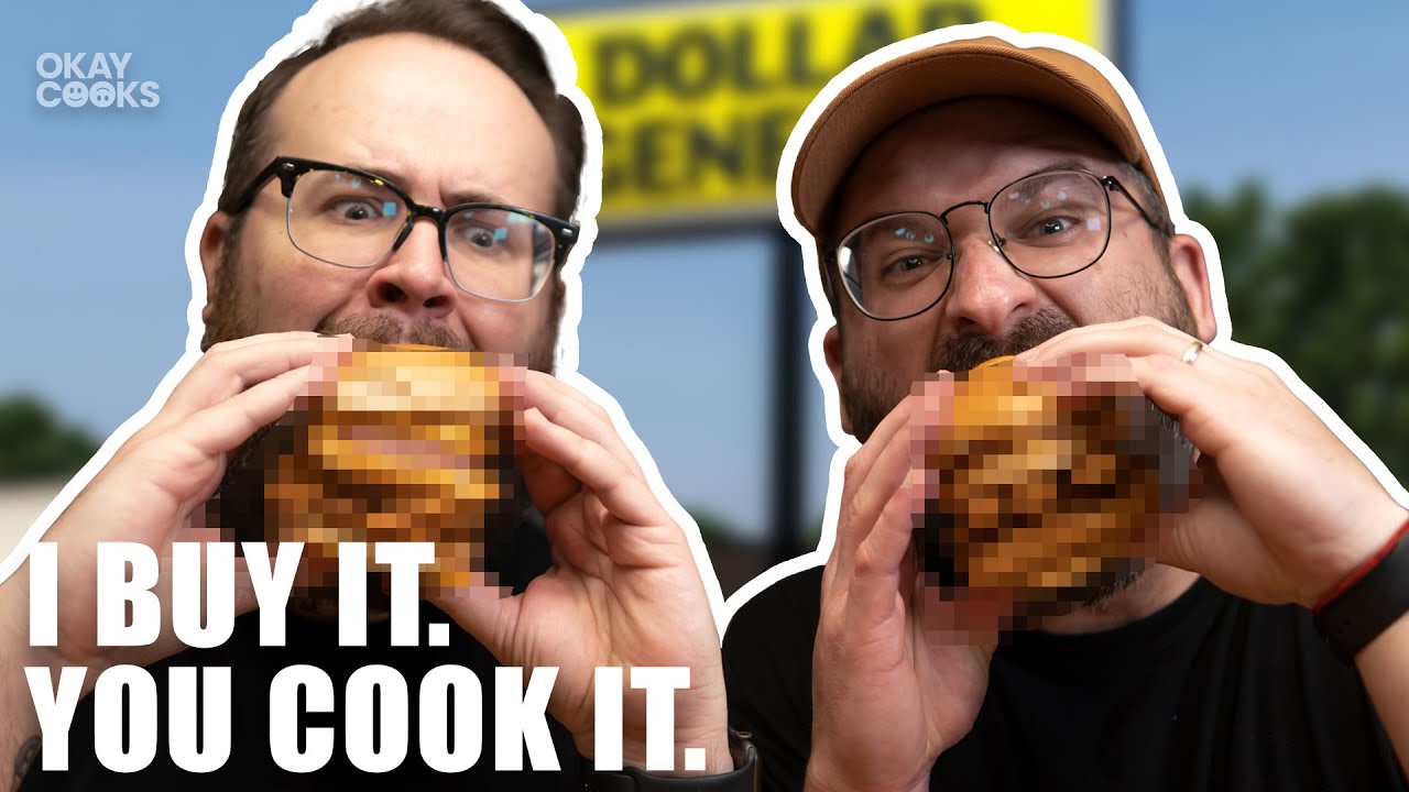 Dollar General BIG HAM AND FISH SANDWICH MUKBANG | I buy it You cook it | OKAY COOKS