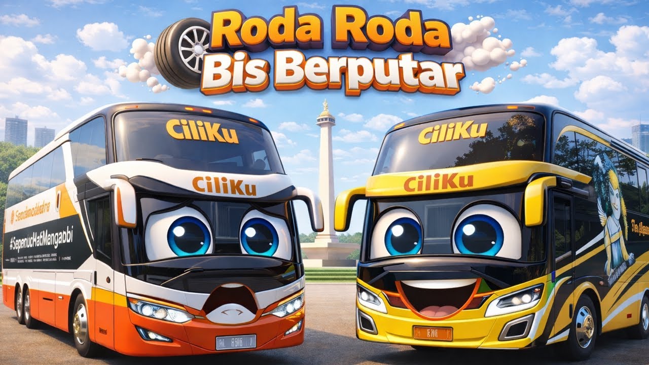 Roda-Roda Bis Berputar 🚍🎵- Lagu Anak Lucu Terbaru | Lagu Anak Roda Bis Berputar Versi Animasi 2026