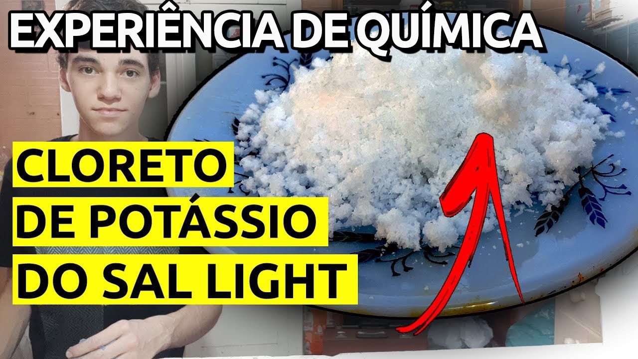 COMO SEPARAR CLORETO DE POTÁSSIO DO SAL LIGHT (Experiência de Química)