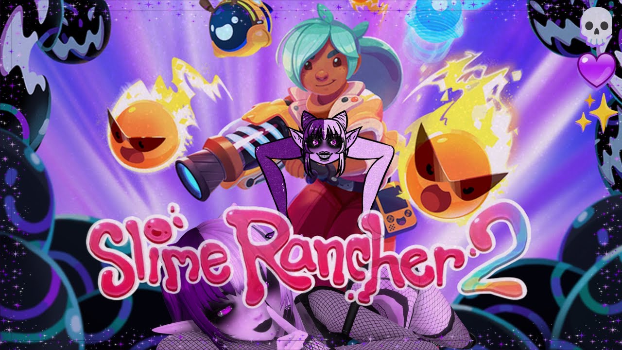 Slime time? Pt.1💀✨💜Goth Creature Games- #slimerancher #slimerancher2 #envtuber #slime