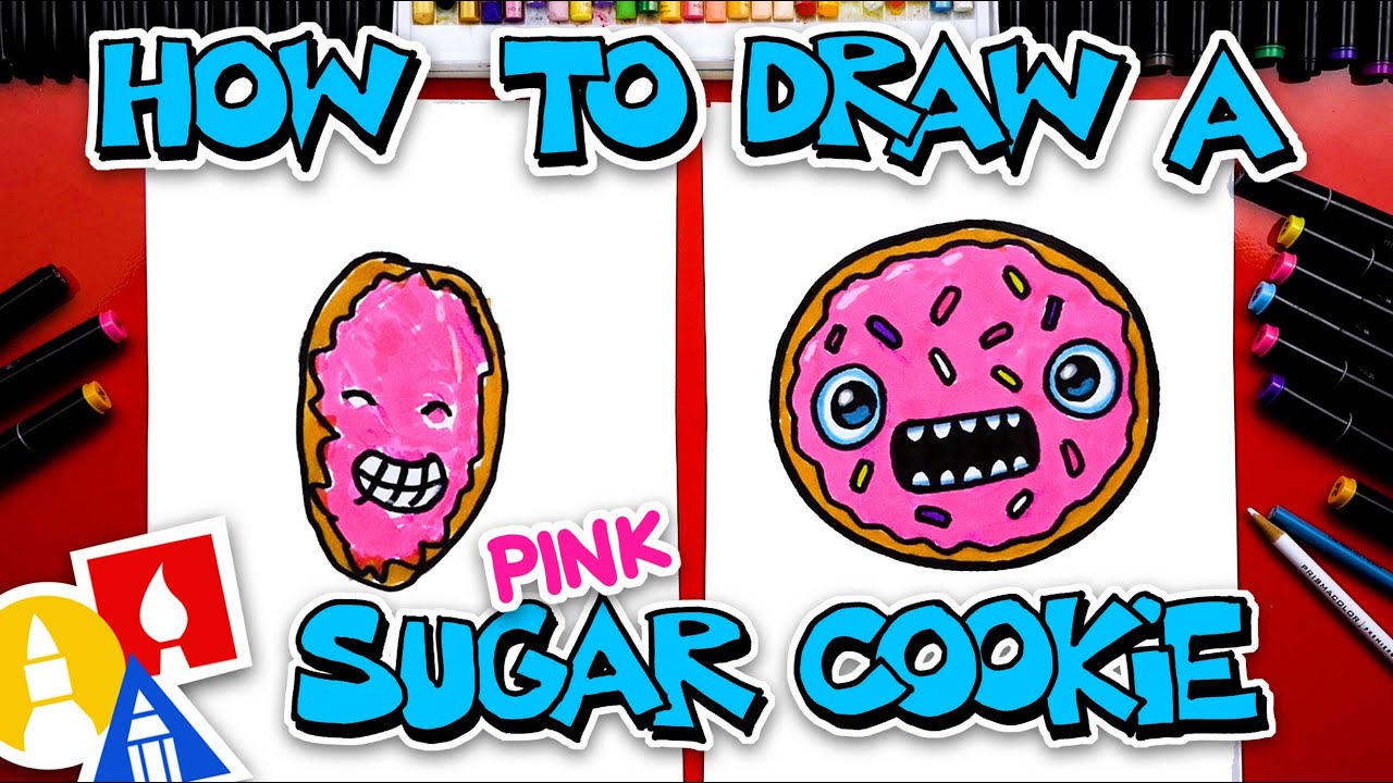 How To Draw A Pink Sugar Cookie