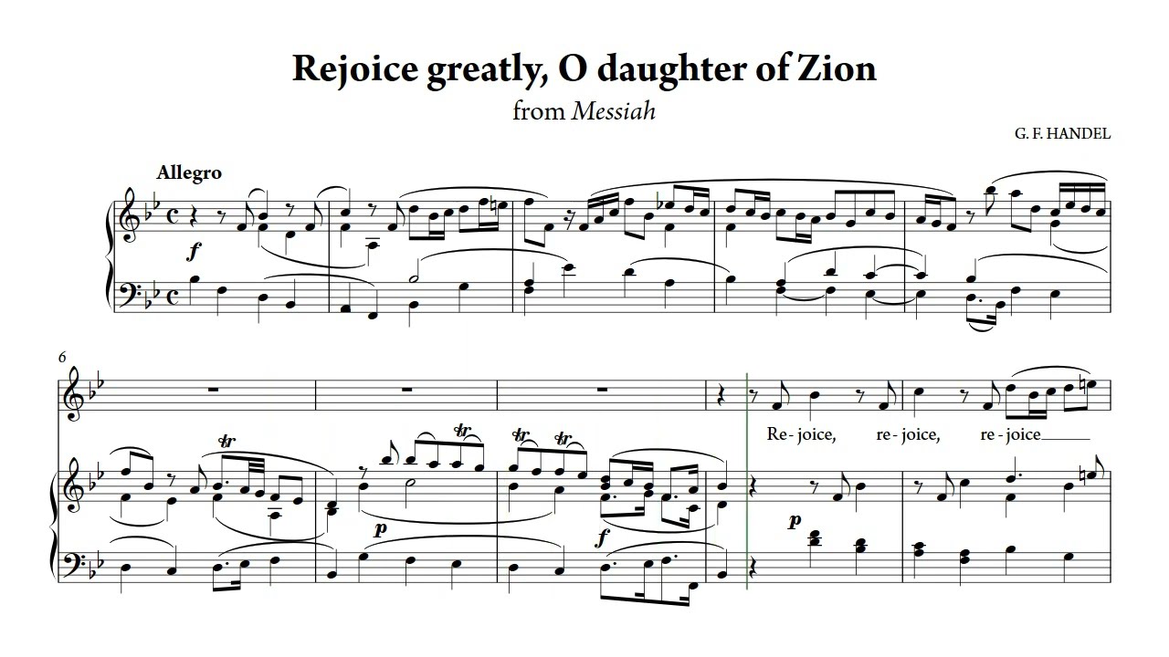 Rejoice Greatly learning video full speed
