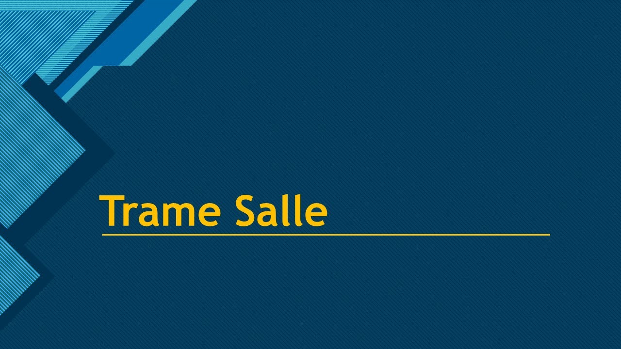 Trame pour Epreuve Salle