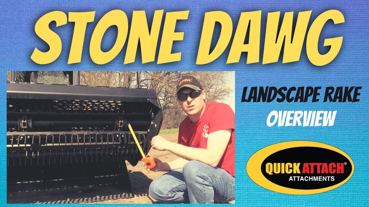 Stone Dawg™ landscape rake for skid steer overview