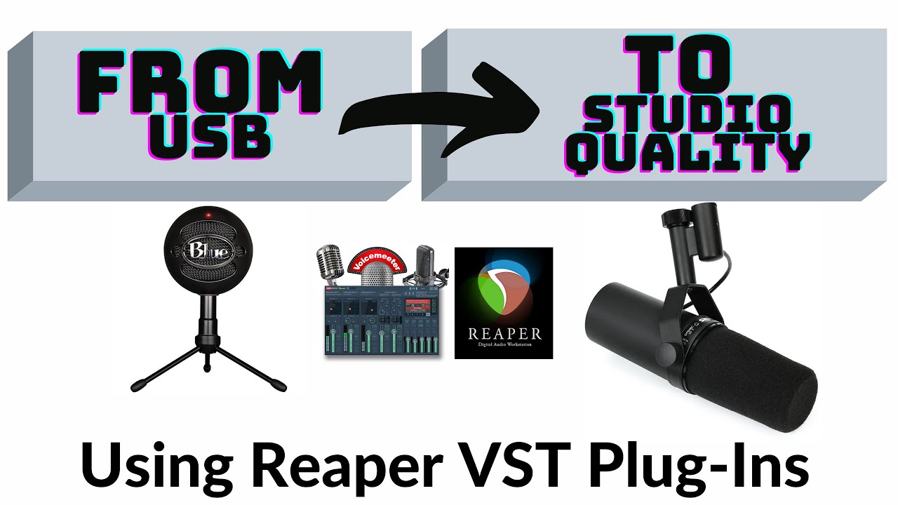 Make a USB Mic sound like a Studio Mic using Voicemeeter and Reaper