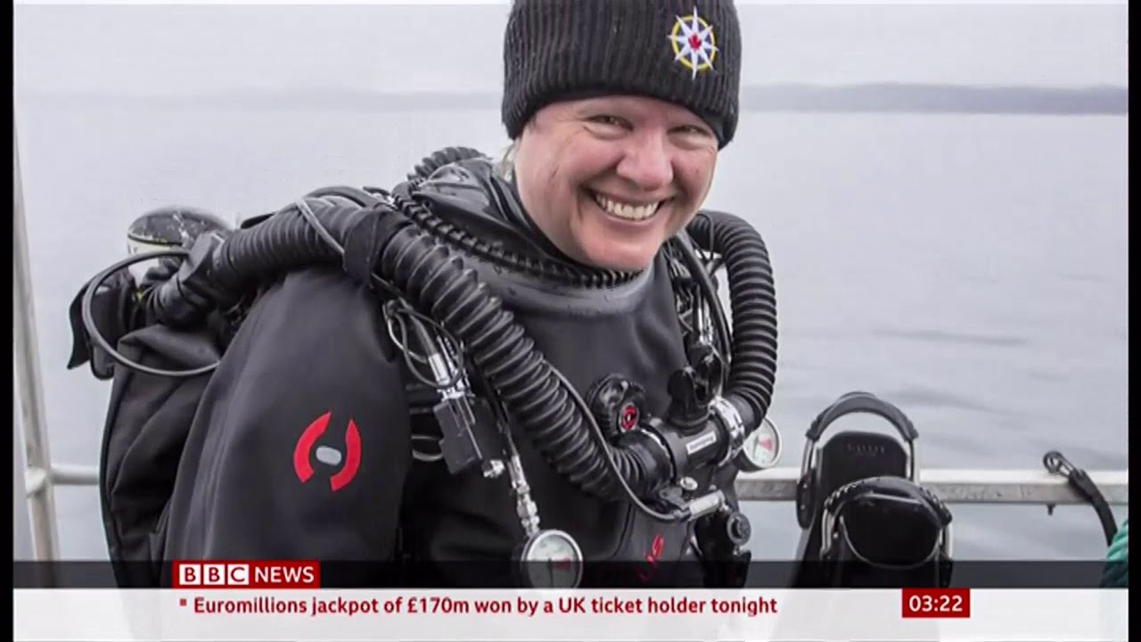 Jill Heinerth expert cave diver (Global) - BBC News - 8th October 2019