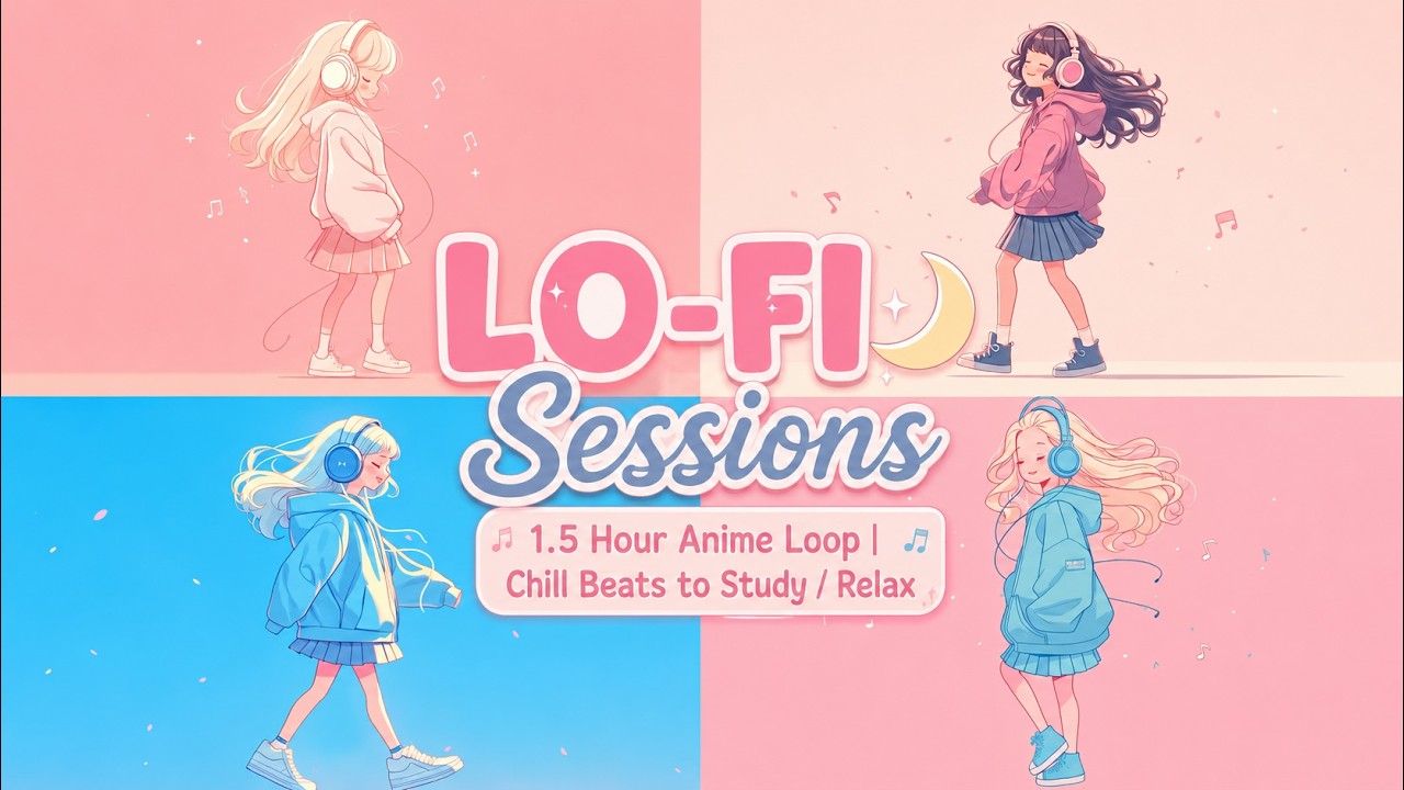 LO-FI Sessions 🌙 1.5 Hour Anime Loop | Chill Beats to Study / Relax