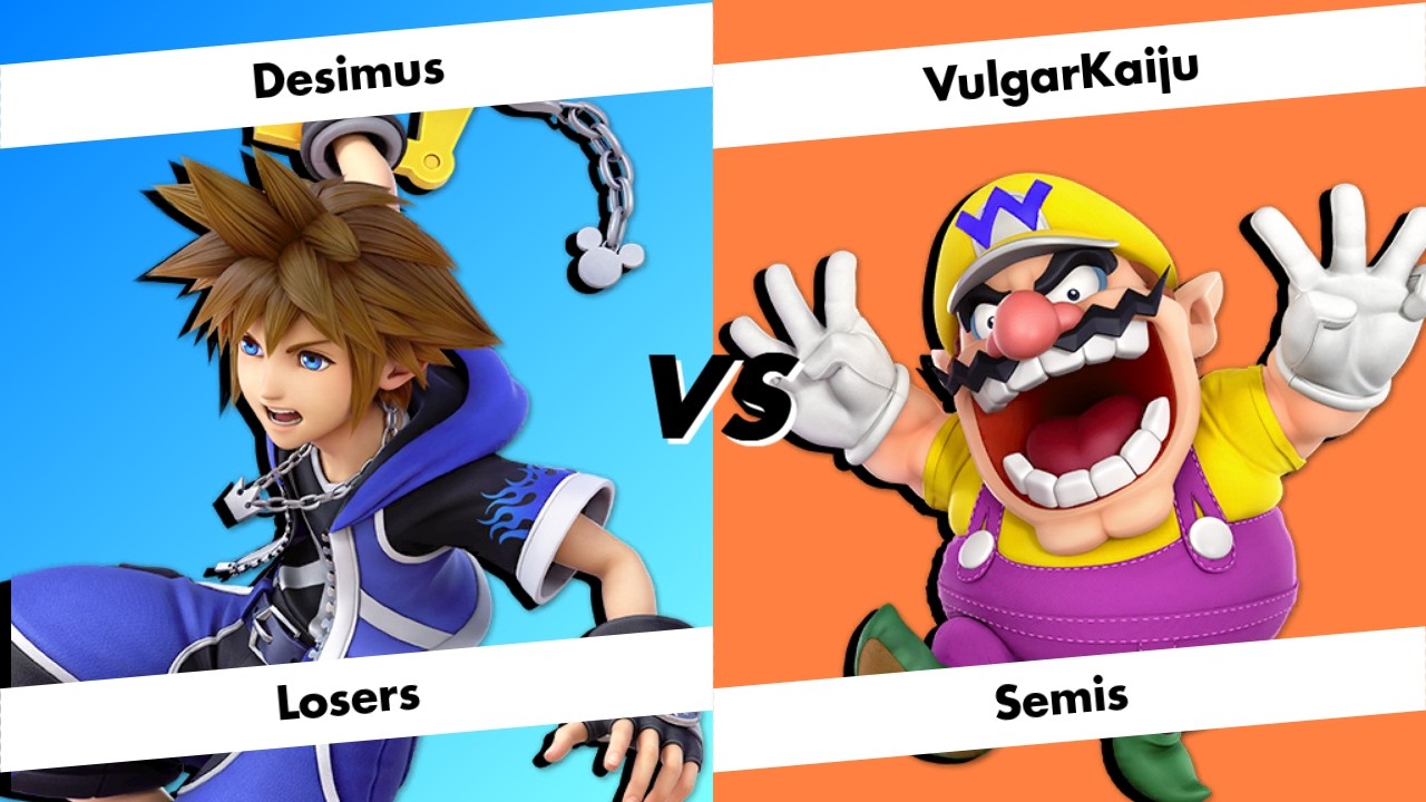 Carmel Clash 6 - Desimus (Sora) vs. VulgarKaiju (Wario) - Losers-Semis