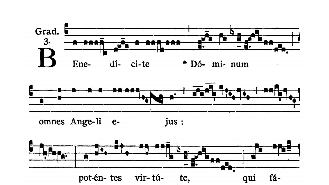 In dedicatione Sancti Michaelis Archangelis - Graduale (Benedicite Dominum)