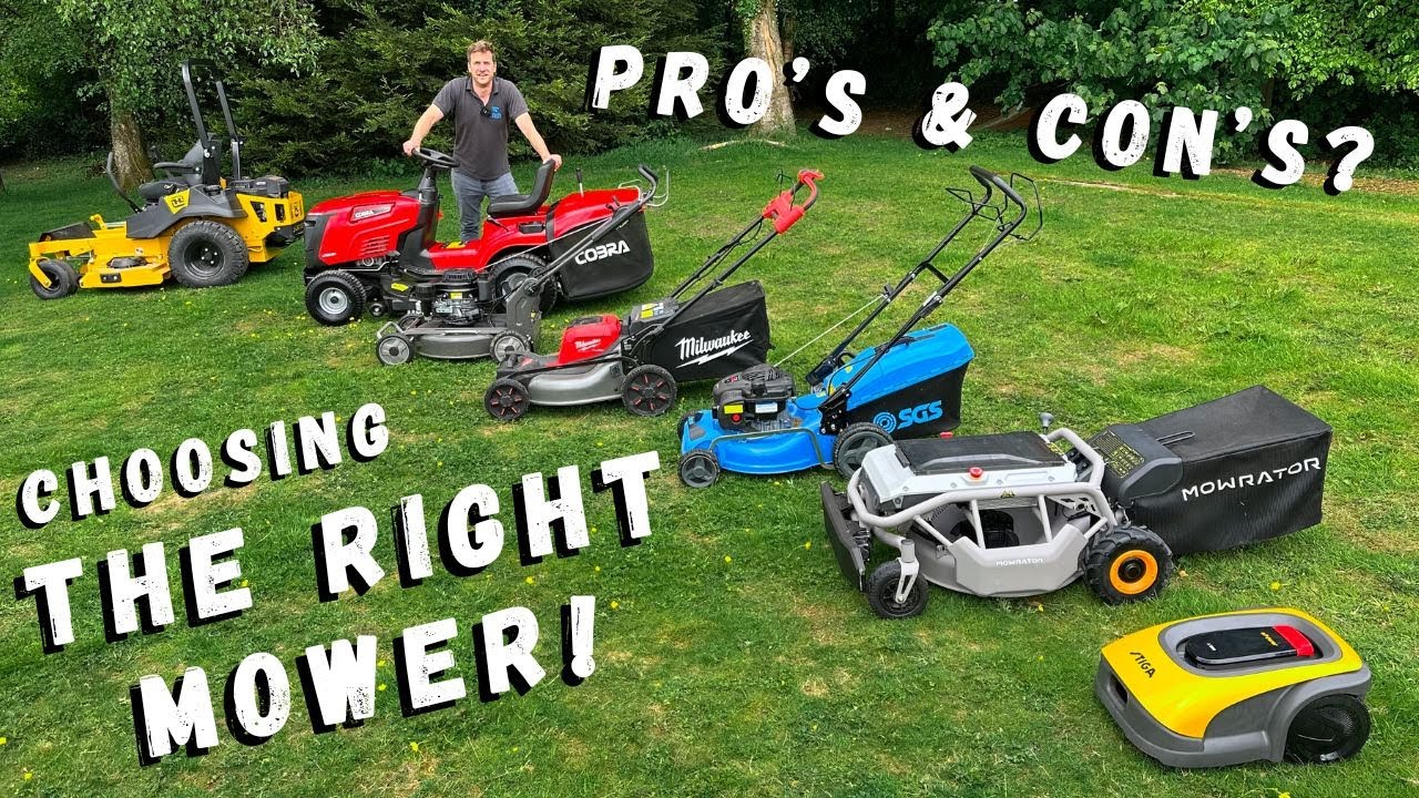 How To Choose the CORRECT Lawn Mower! Which Is Best For YOU?