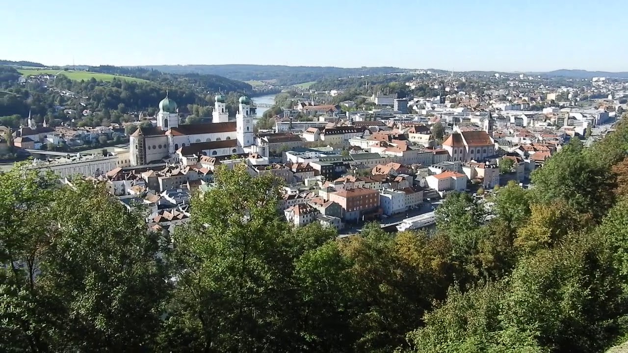 Panorama view of Passau from Veste Oberhaus, Part 2
