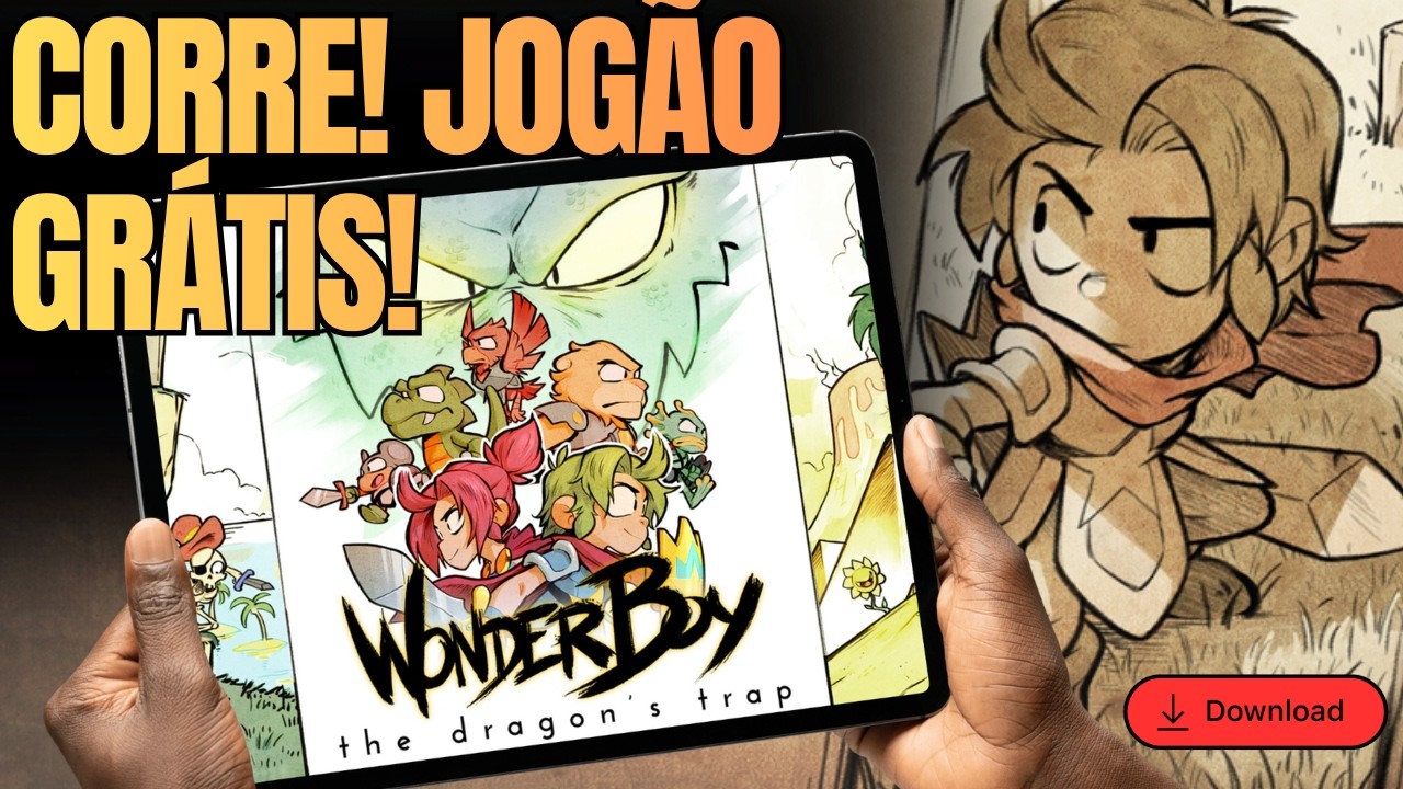 NEM ACREDITO 😱 SAIU WONDERBOY THE DRAGONS TRAP GRÁTIS pra MOBILE | JOGÃO DE PC e CONSOLE pra CELULAR