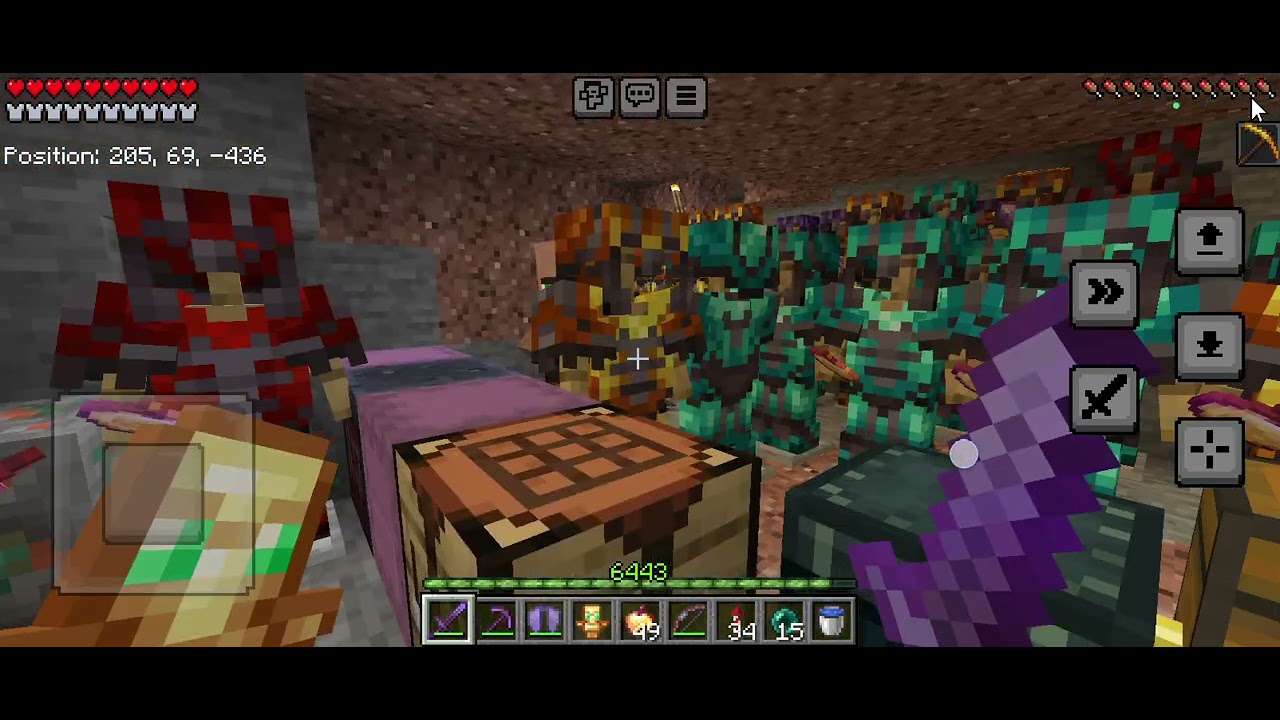 Playing Minecraft in mobile no creative 🤗🫡