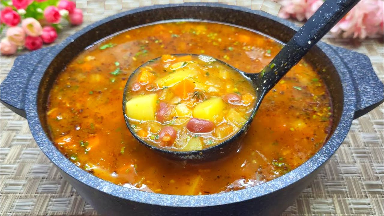 Беру БАНКУ ФАСОЛИ и готовлю ГЕНИАЛЬНЫЙ суп! Вкусный рецепт супа из простых продуктов! Постное меню