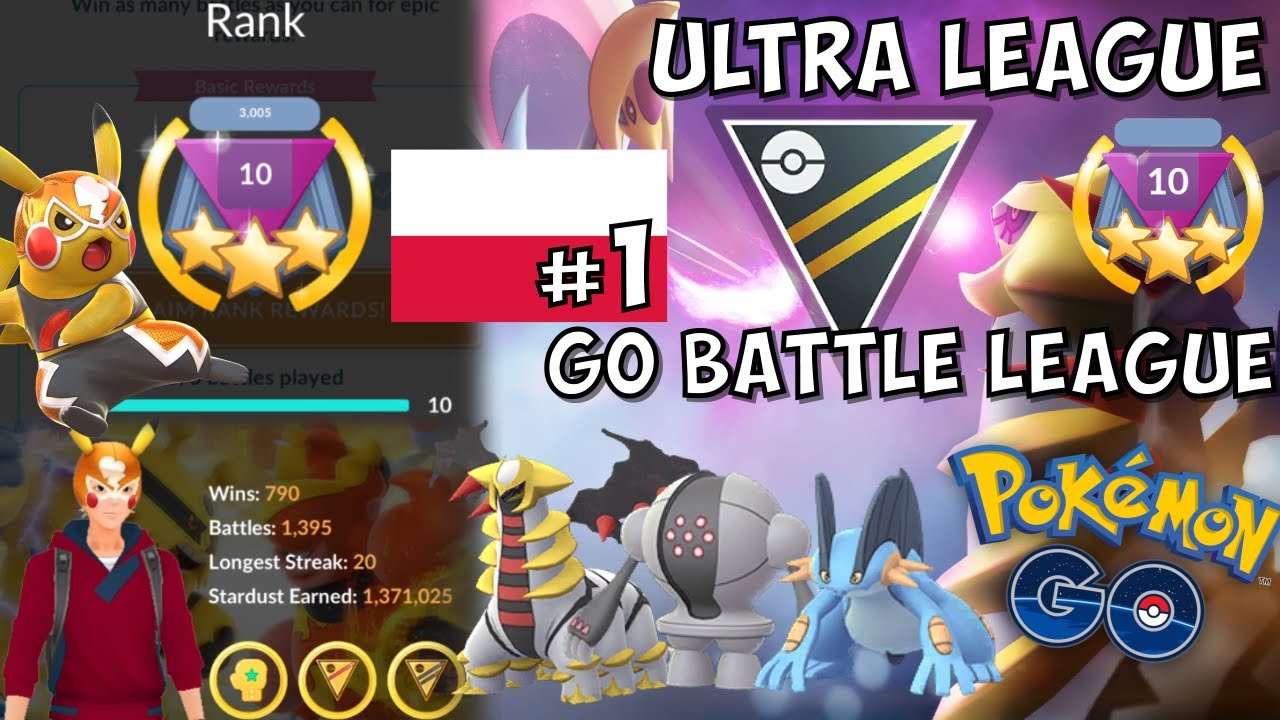 PIERWSZY W POLSCE RANK 10! GO BATTLE LEAGUE SEASON 1 POKEMON GO PVP