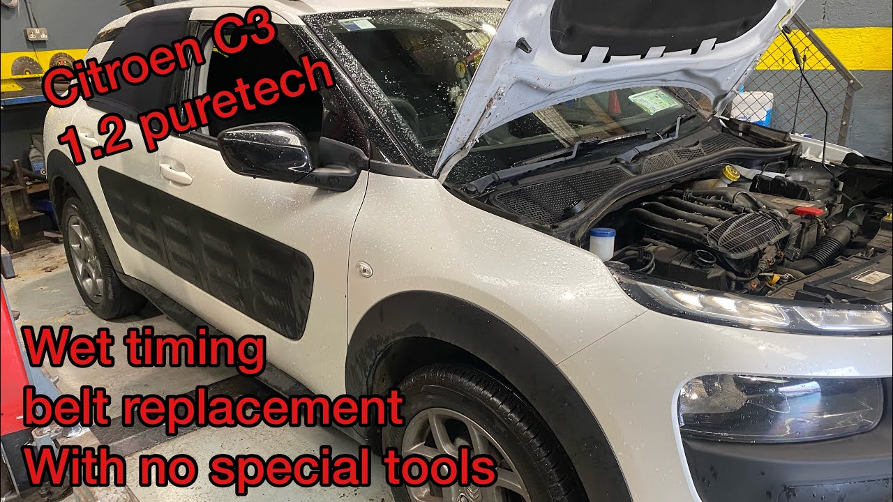 Citroen / Peugeot wet timing belt replacement 1.2 puretech