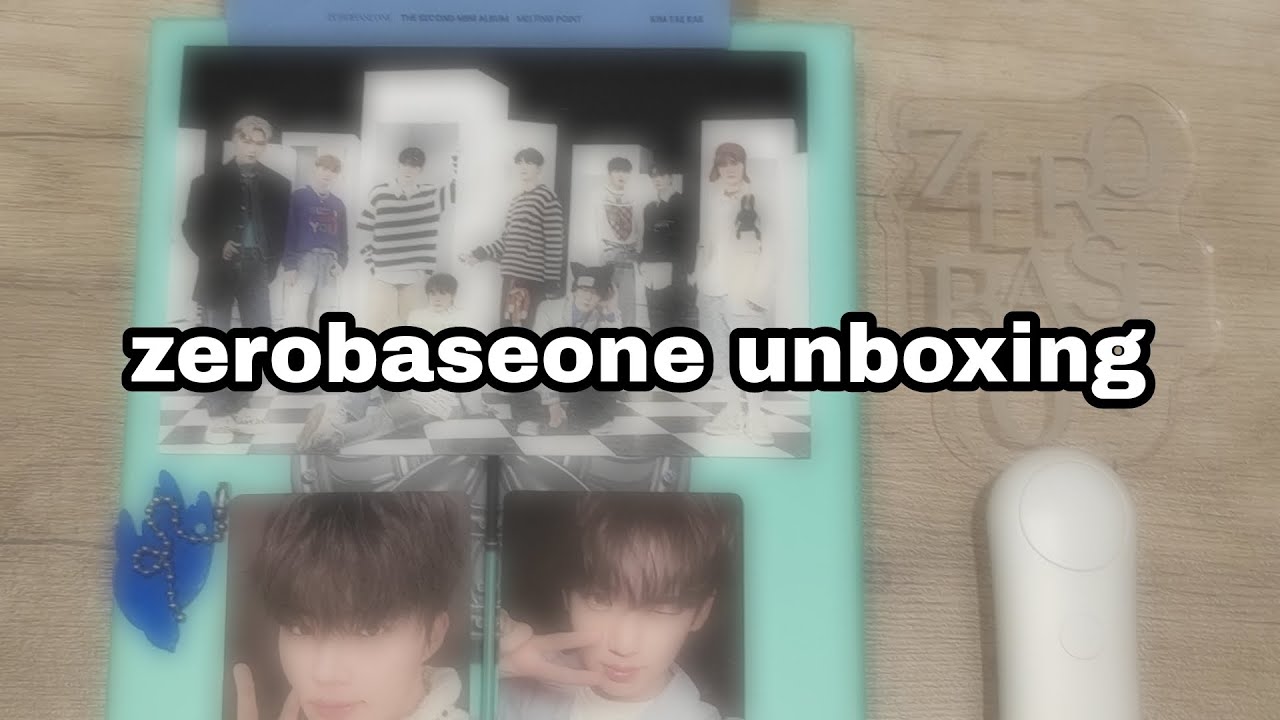 распаковка альбома zerobaseone - melting point + акриловый лайт!! | kpop unboxing