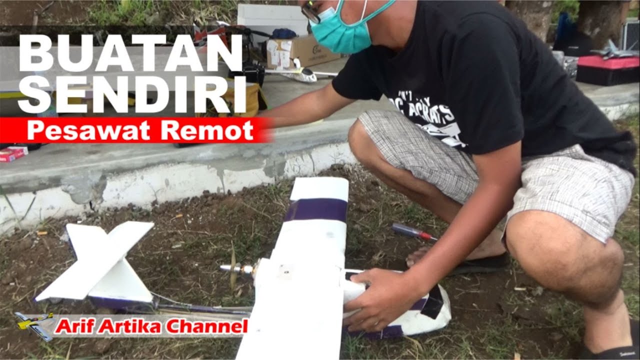PESAWAT RC BUATAN SENDIRI | Model Pusher (SAC)