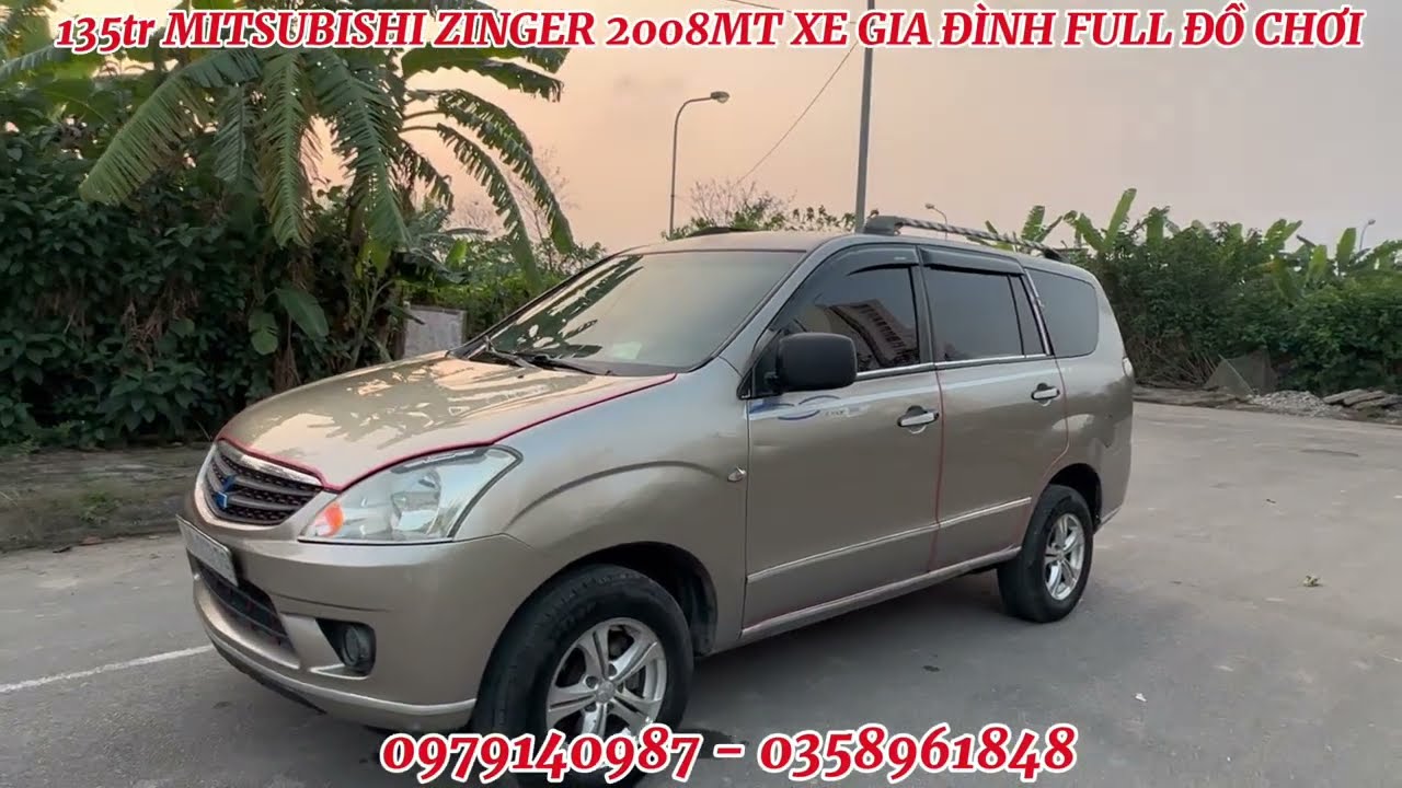 135tr MITSUBISHI ZINGER 2008MT XE GIA ĐÌNH ĐẸP ĐẠI CHẤT FULL ĐỒ CHƠI ALO 0979140987