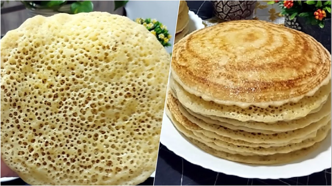بغرير تقليدي بالسميد ✨ مُثقب كالشهدة 🍯 ناجح من أول تجربة 🎯 #اكسبلور 🔥 #بغرير 🥞
