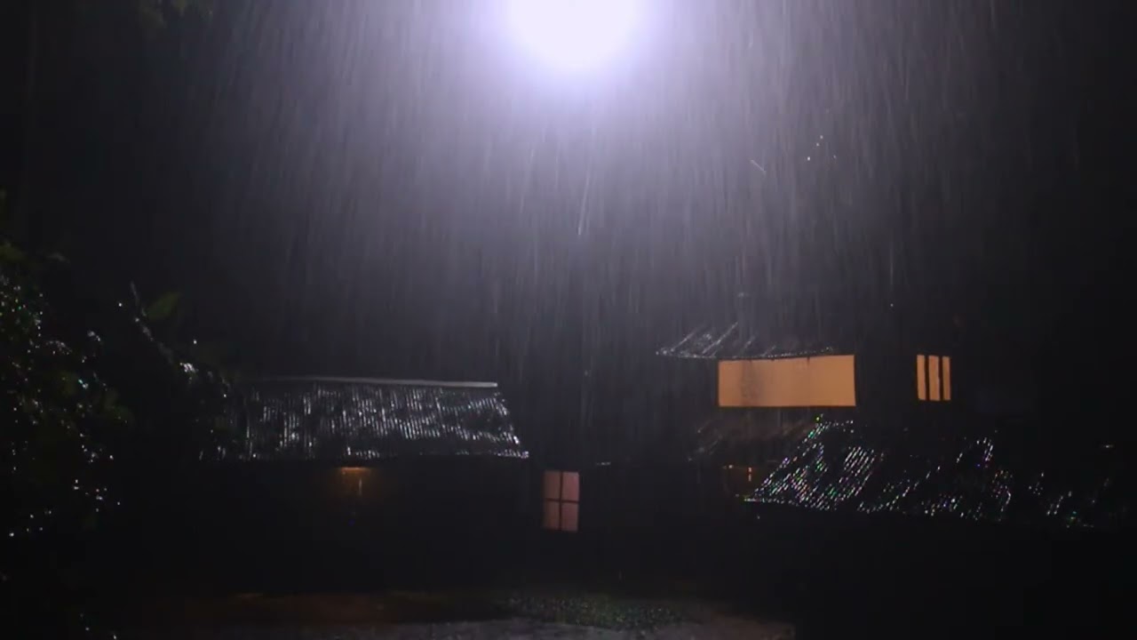 Rain and Fireplace – Perfect Cozy Night