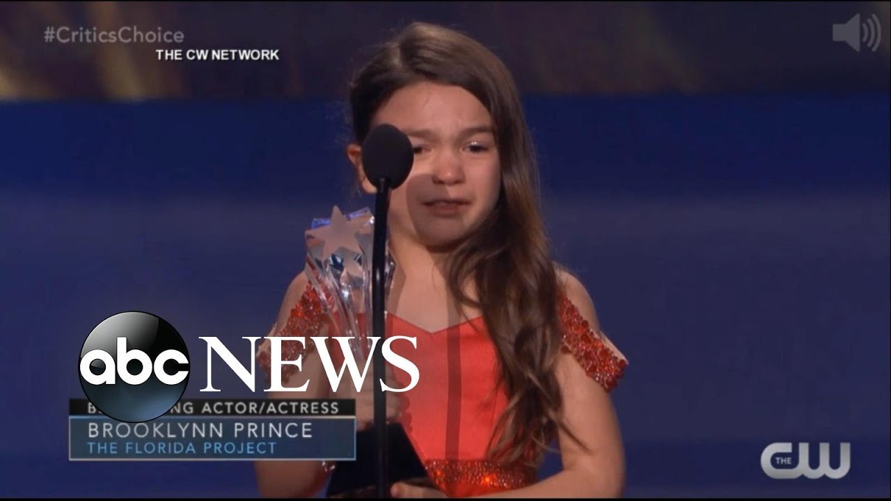 7-year-old adorably wins Critics' Choice award for 'The Florida Project'