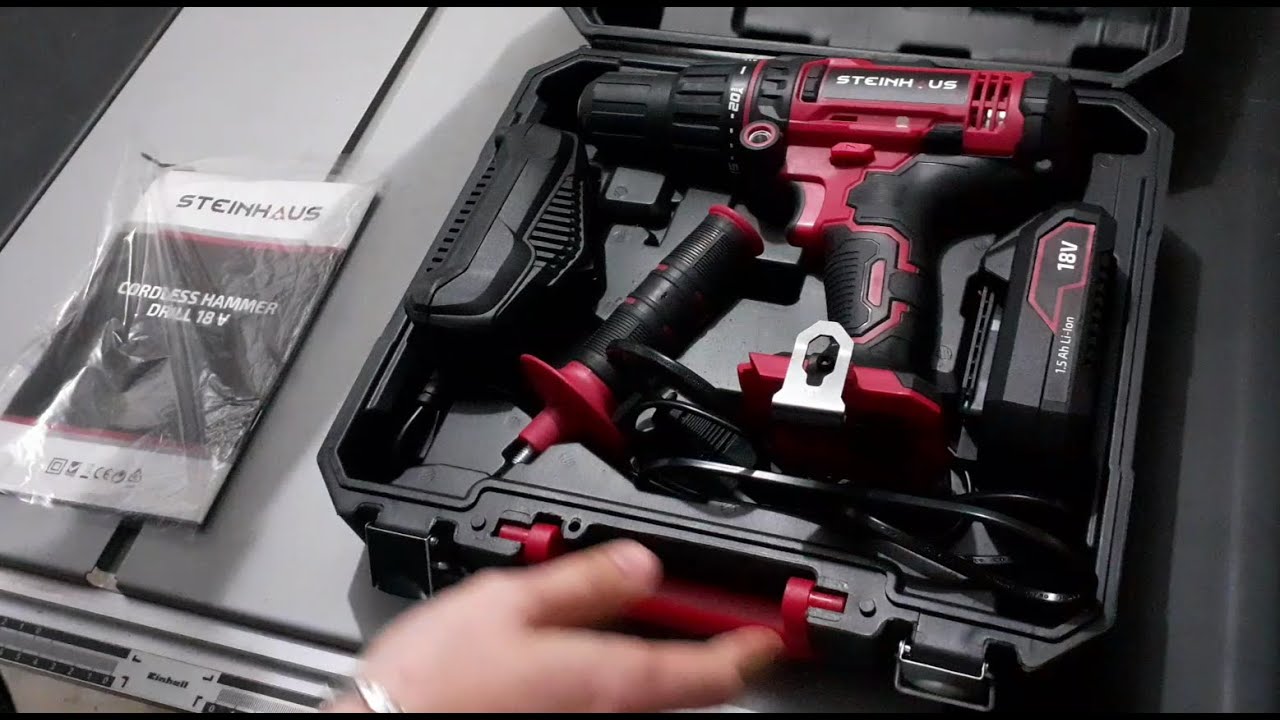 A rupt holsurubu ! Steinhaus PRO-CD18H - 50Nm | Masina de gauri si insurubat cu percutie - Bormasina