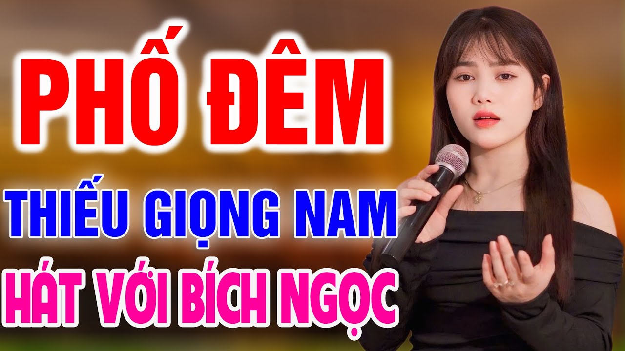 Karaoke Phố Đêm  ➤ Song Ca Cùng Bích Ngọc ➤ Karaoke Thiếu Giọng Nam