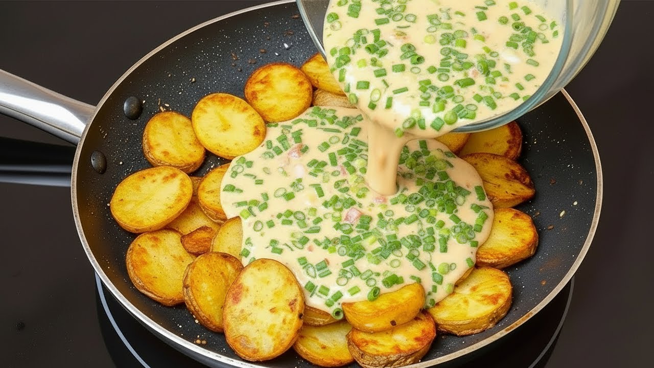Kartoffeln mit Eiern sind besser als Pizza❓ Das leckerste Kartoffelrezept fürs Abendessen!