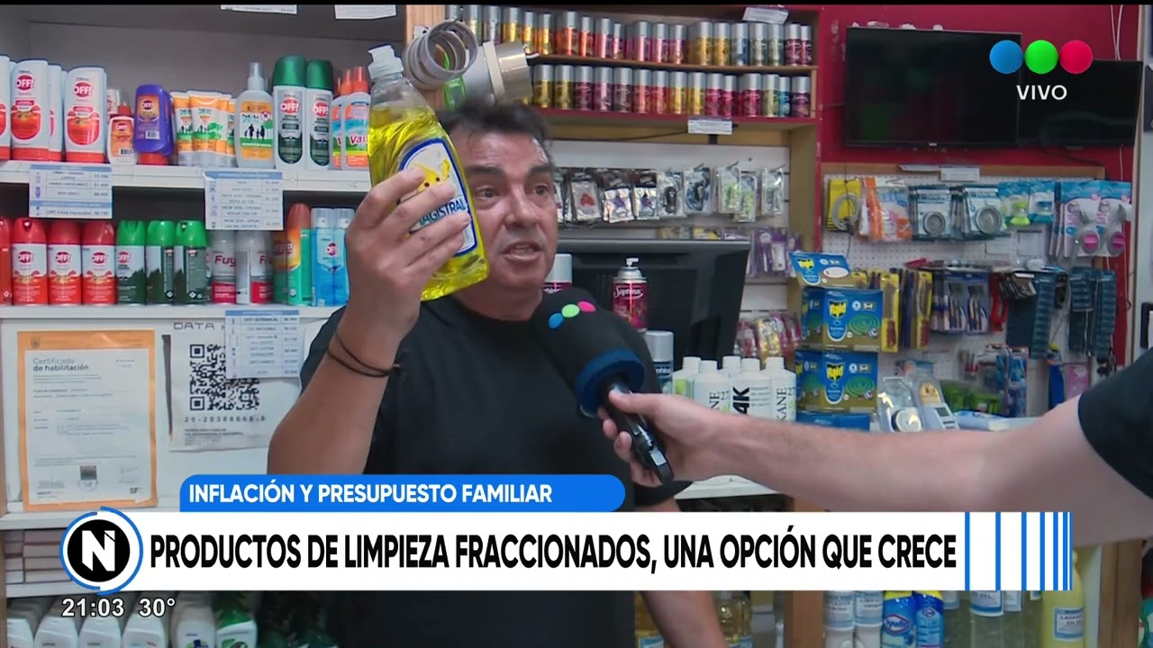 Productos de limpieza sueltos: una opci&oacute;n que crece - #TelefeSantaFe