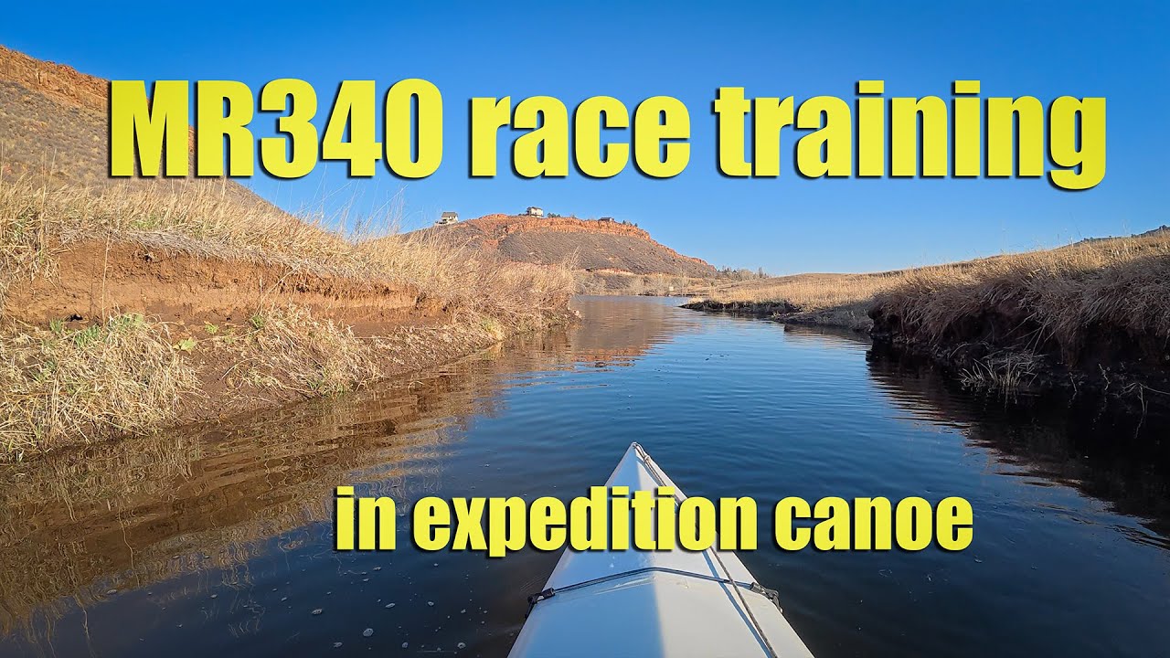 MR340 race training in expedition canoe