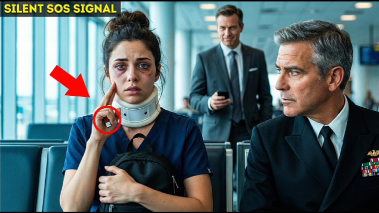Silent SOS from a Night Nurse to a Navy Admiral… Hospital CEO Arrested at the Airport Gate