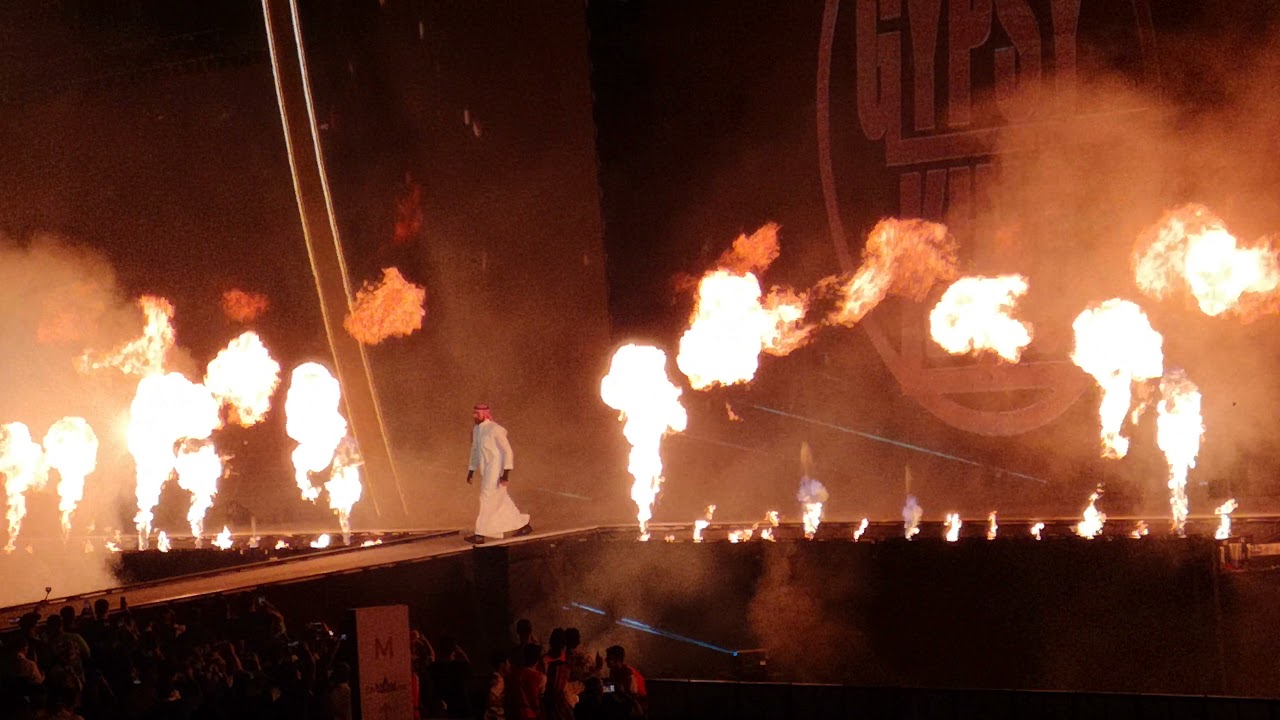 Tyson Fury WWE Entrance at Crown Jewel 2019 (Impressive!)