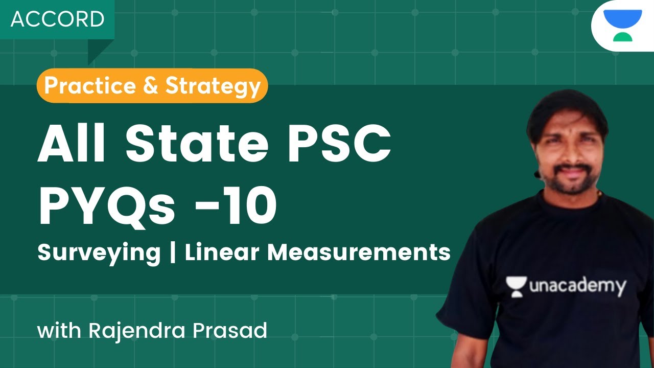 All State PSC PYQs - 10 | Surveying | Linear Measurements | GATE 2023 | Rajendra Prasad