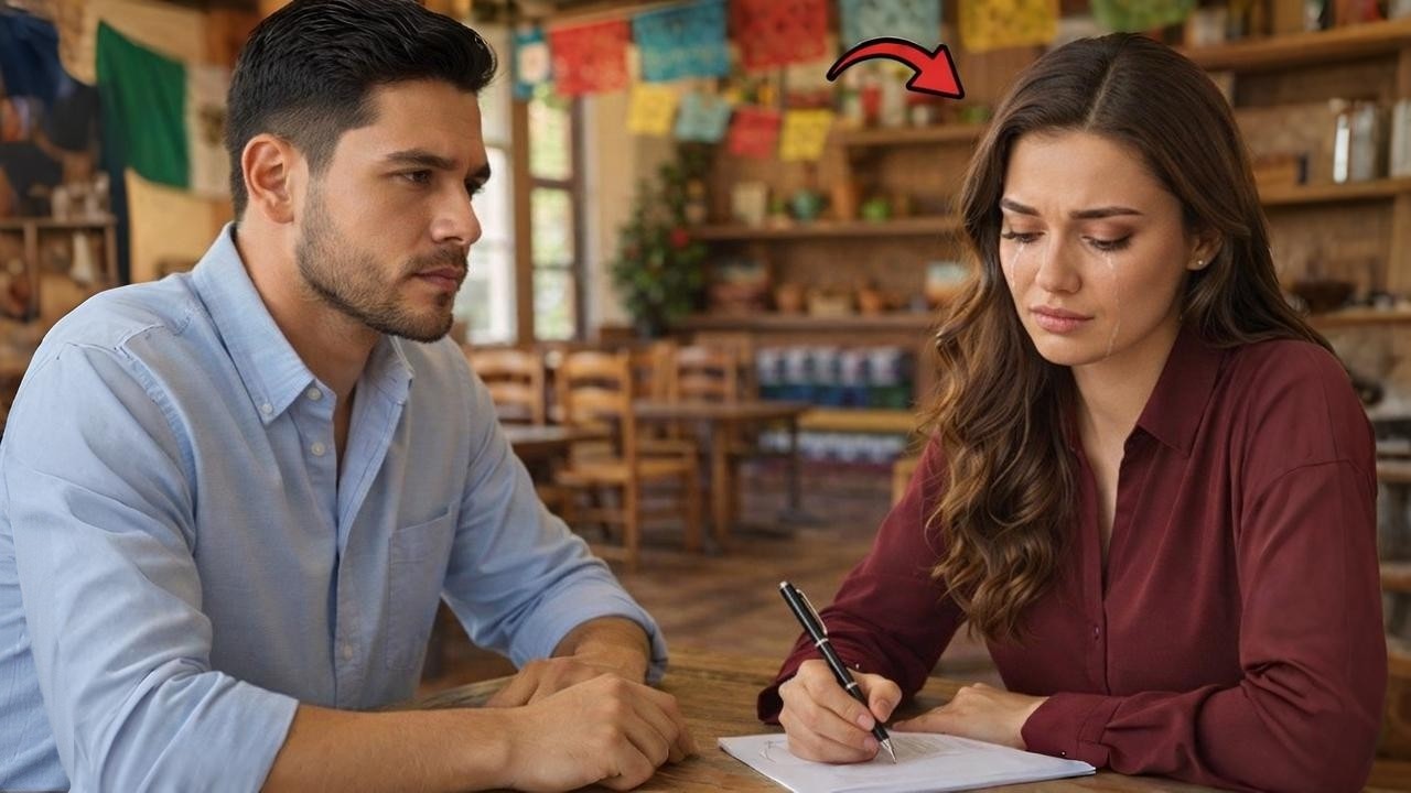 Llorando firmó los papeles del divorcio y se marchó. Seis años después…