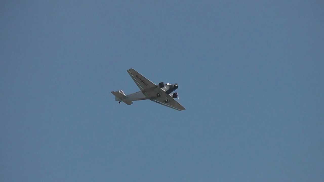 Junkers JU-52 in flight- Swissair  Switzerland Tante Ju