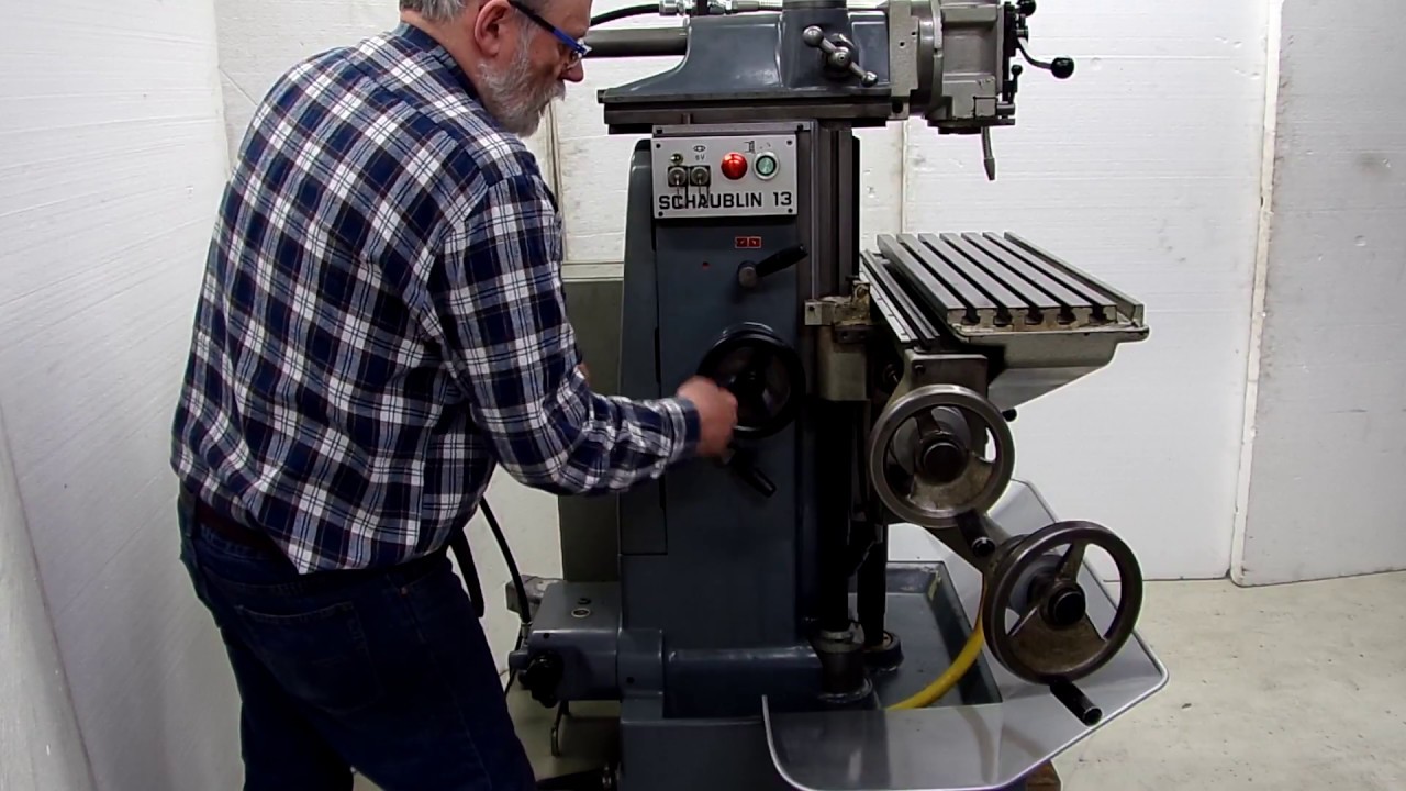 Our Schaublin 13 demonstrated