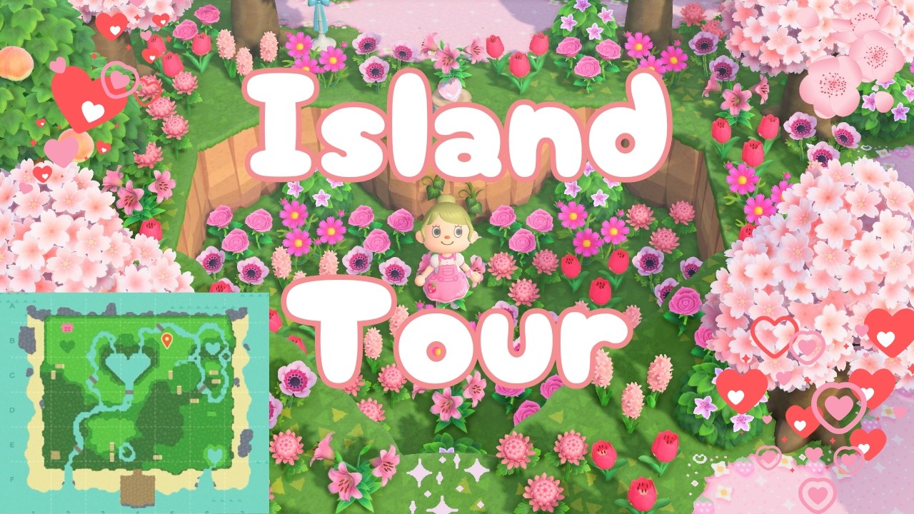 Day 14 | Island Tour |14 Day Challenge| Lovecore Island | Sweet Pea| ACNH