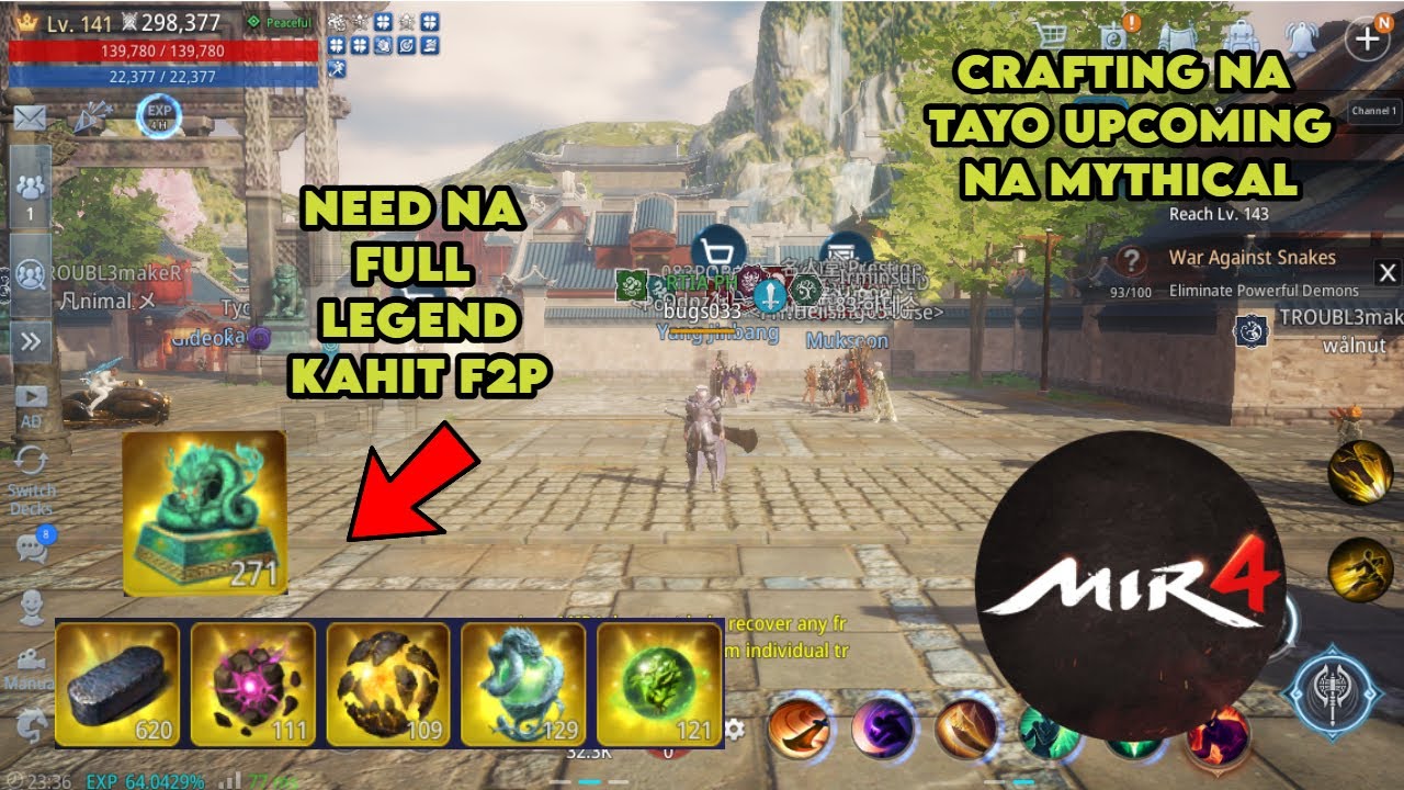 MIR4 - CRAFTING LEGENDARY? Mythical Era Na!